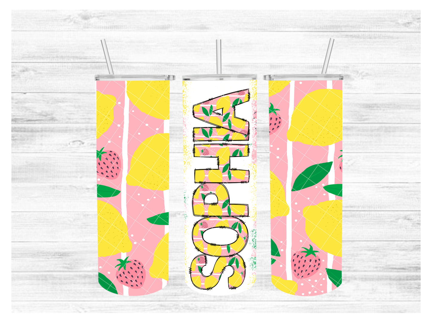 LEMON STRAWBERRY WITH NAME